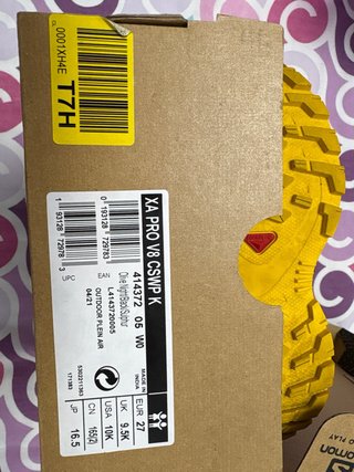 Zapatillas Salomon Junior talla 27 nuevas