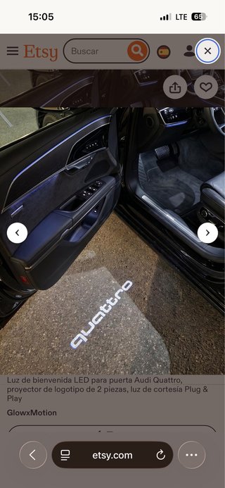 Luces LED Proyector Puerta Audi Quattro
