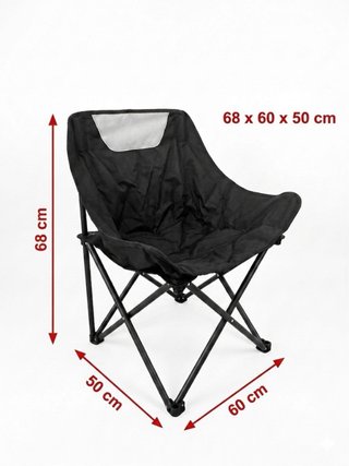 Pack 4 Sillas Plegables Camping / Playa 68x60x50cm
