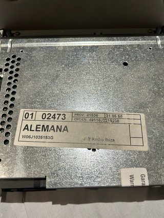 Radio Seat Ibiza 6J CD/MP3/Aux