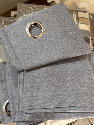 6 Tende Mastro Bianco Grigio-Blu 140x280