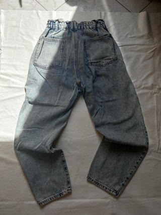 Jeans Zara Paper Bag Acid Wash Taglia S