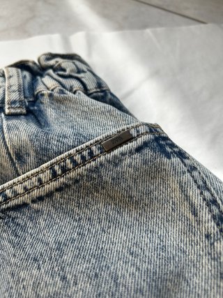Jeans Zara Paper Bag Acid Wash Taglia S