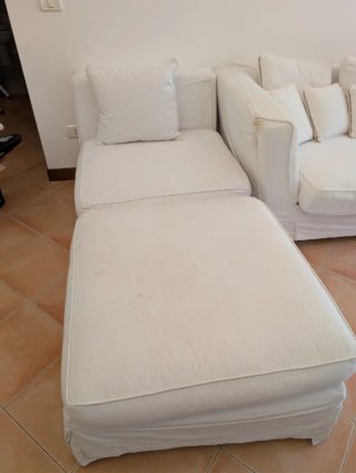 Divano componibile bianco