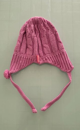 Set cappello e sciarpa rosa