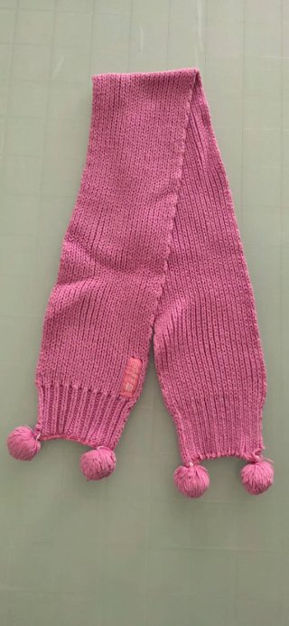 Set cappello e sciarpa rosa