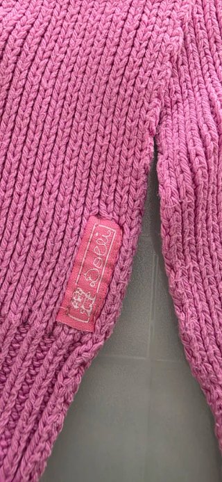 Set cappello e sciarpa rosa