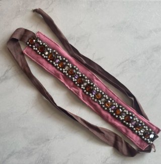 Fusciacca con strass Parrot rosa