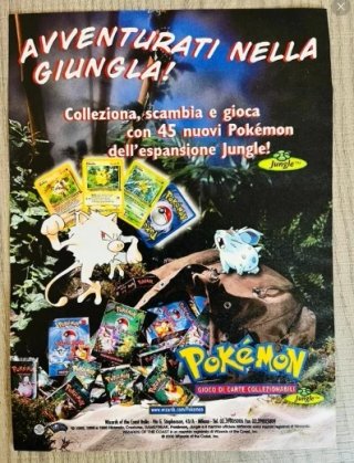 Locandina Pokemon Jungle 2000 Originale 13x18 cm