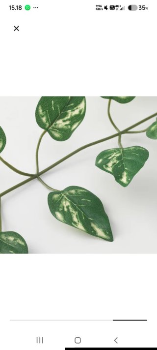 Tira Planta artificial decorativa hojas verdes y