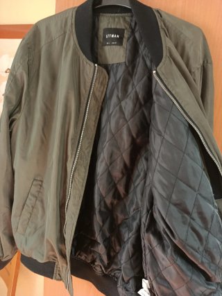 Cazadora bomber LFTMAN verde militar Talla L