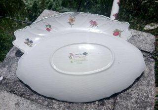 Vassoi San Claudio in porcellana con fiori e frutta