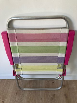 Silla de playa plegable multicolor