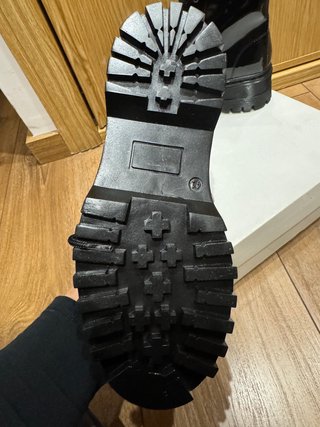 Botas militares charol negras talla 41