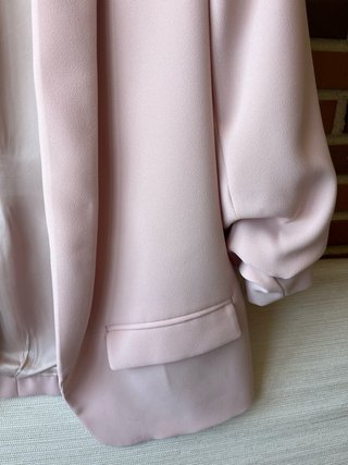 Blazer Zara Rosa Palo Talla L