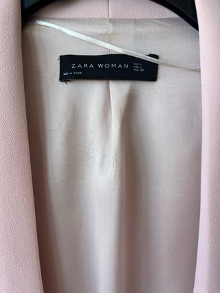 Blazer Zara Rosa Palo Talla L