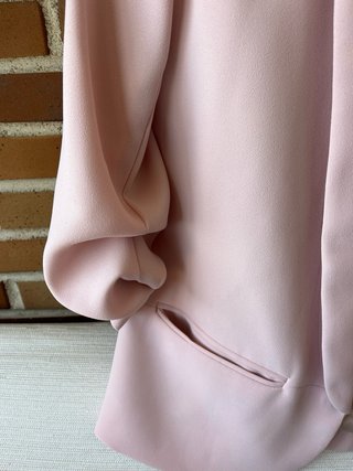 Blazer Zara Rosa Palo Talla L