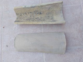Tejas árabes de barro (38x15cm)