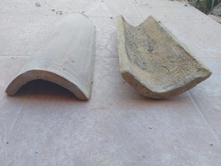Tejas árabes de barro (38x15cm)
