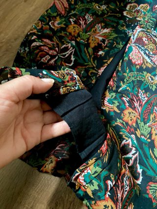 Falda Larga Estampada Natura