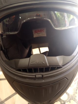 Casco Moto SMK Negro