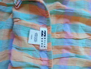 Vestido Billabong tirantes cuadros  talla 12/14 añ