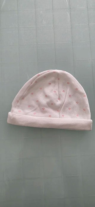 Cappellini neonata rosa e bianca