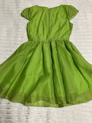 Vestido Teria Yabar Verde con Plata