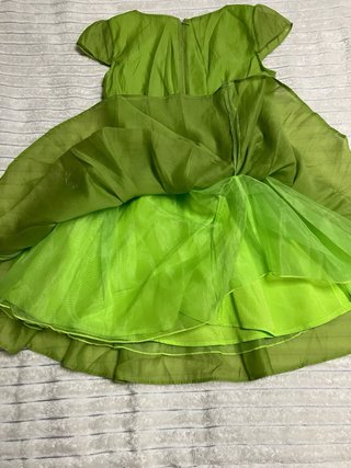Vestido Teria Yabar Verde con Plata