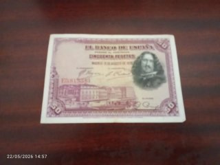Billetes y monedas antiguas de España