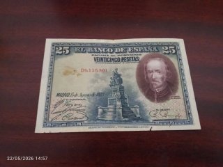 Billetes y monedas antiguas de España