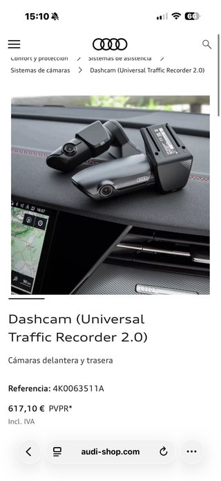 DASHCAM 2 VIAS OFICIAL AUDI