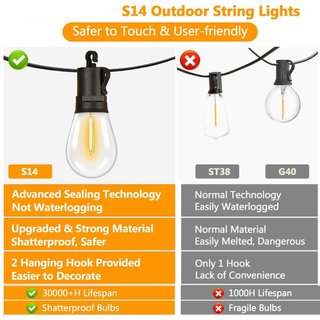 Catena Luminosa Solare 10m 10 LED Vetro