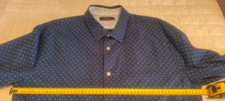 Camisa estampada azul marino CELIO talla L