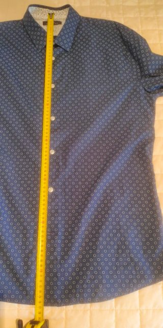 Camisa estampada azul marino CELIO talla L