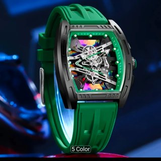 Reloj OFN Hombre Esqueleto Rojo Negro