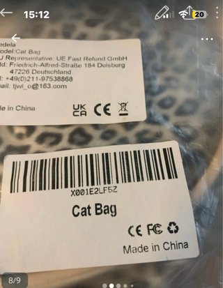 Mochila transportín gato/perro pequeño