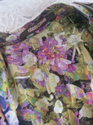 Blusa seda Roberto Cavalli