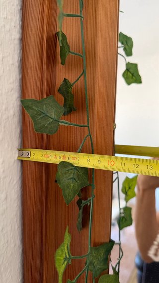 Espejo grande de madera y cristal 75cmx165