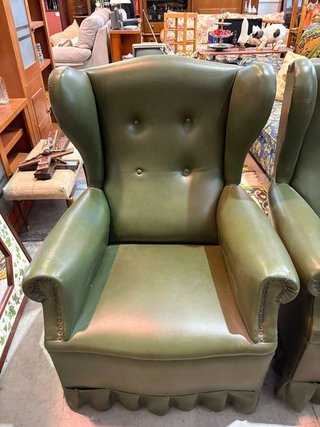PAREJA DE SILLONES VERDES