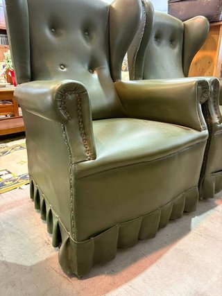 PAREJA DE SILLONES VERDES