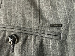 Pantalón Mango Man Gris Raya Talla 40