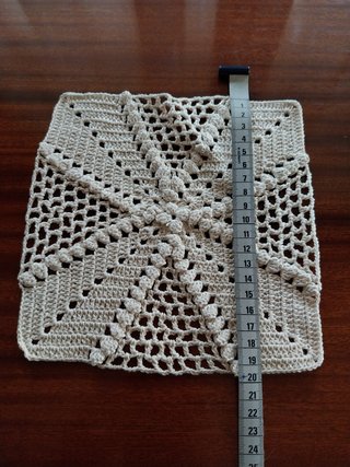 Naperon Renda Vintage Quadrado Bege