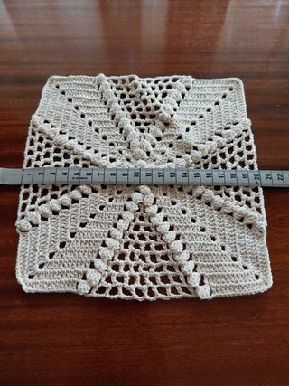 Naperon Renda Vintage Quadrado Bege