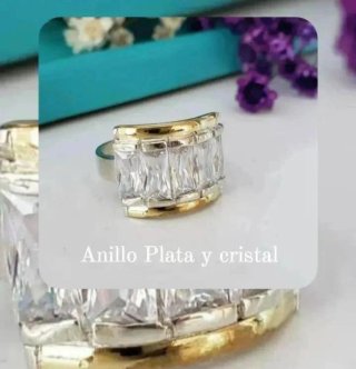 Anillo Plata 925 con Cristales