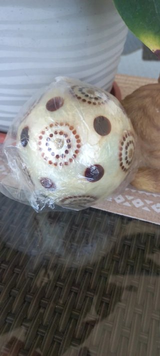 Juego 3 bolas de nácar decorativas