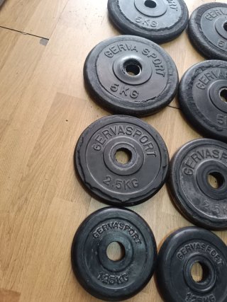 Discos de pesas 5kg 28mm
