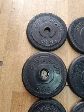 Discos de pesas 5kg 28mm