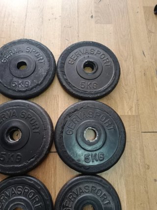 Discos de pesas 5kg 28mm