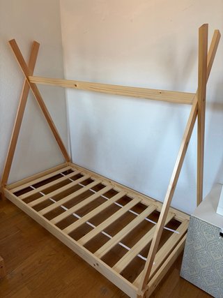 Set cama Montessori + sábanas niña + colchón